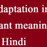 Adaptation-in-plant-meaning-in-Hindi